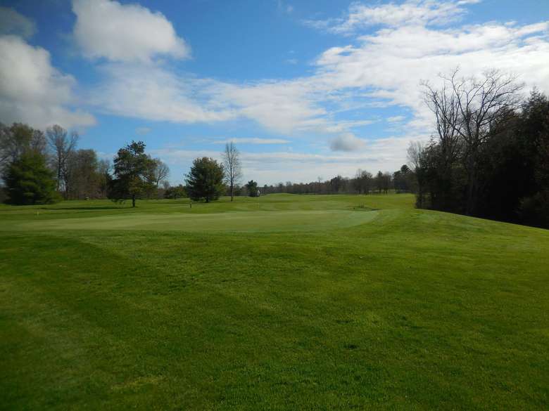 well-manicured golf course