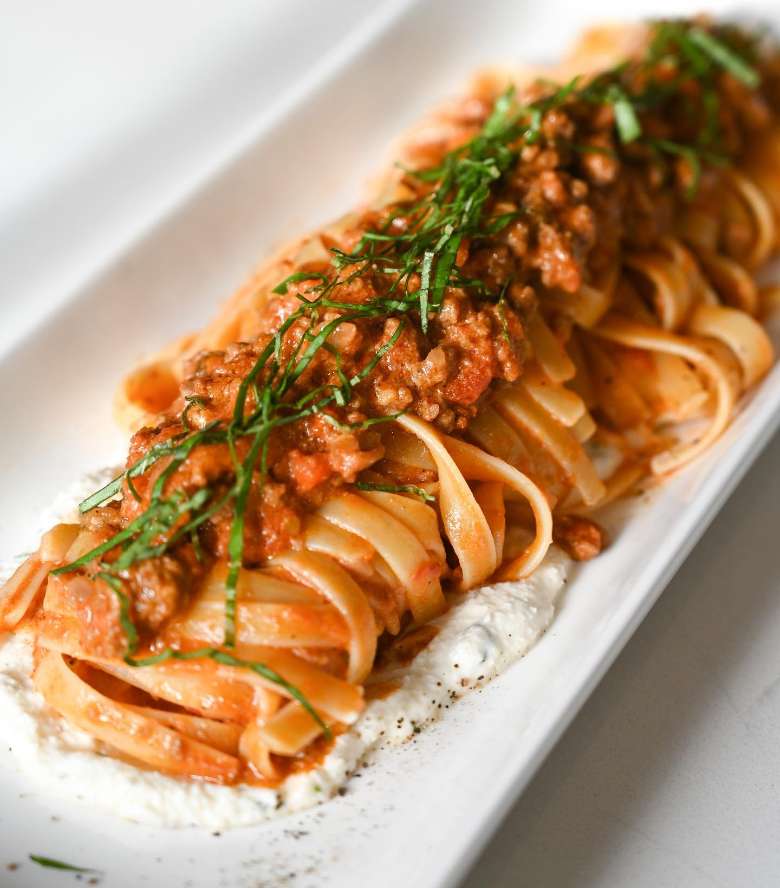 pasta with bolognese sauce