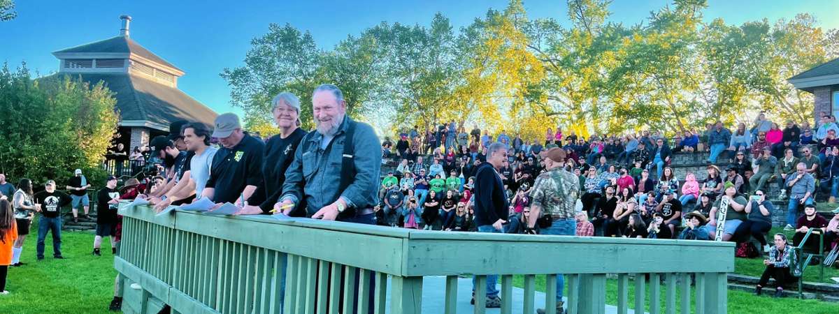 people at the Sasquatch Calling event