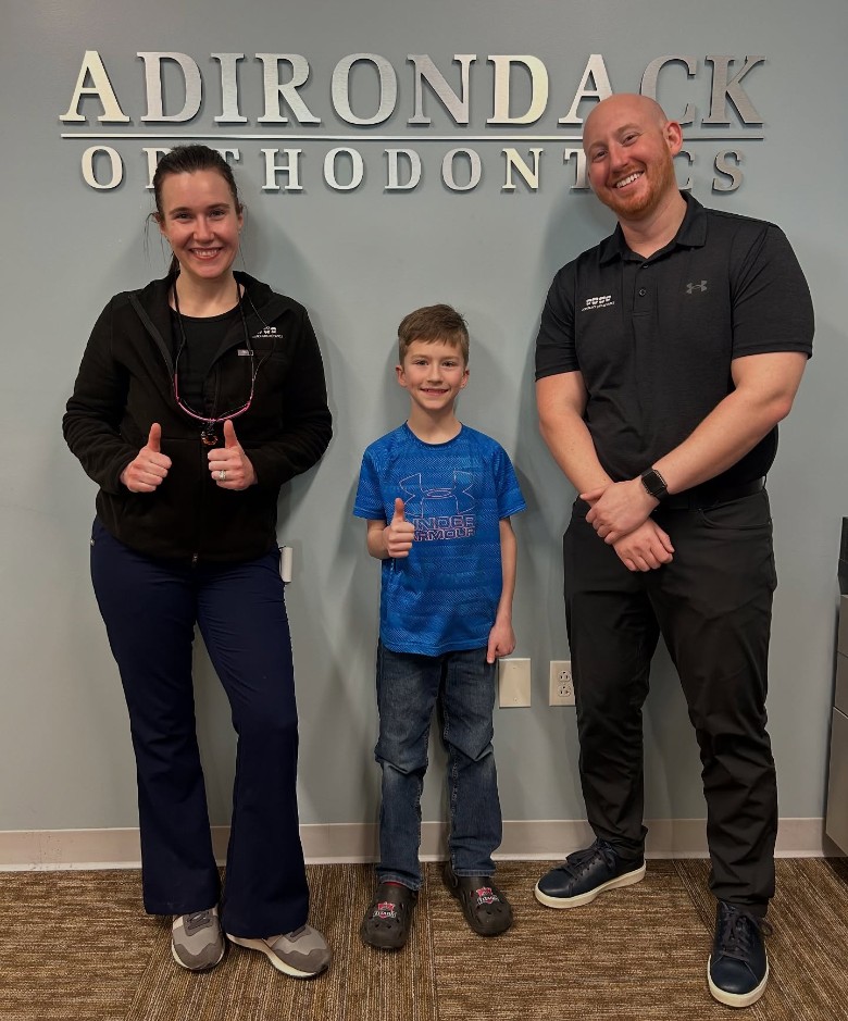 orthodontist team and patient