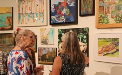 Visitors in The Hyde Collection