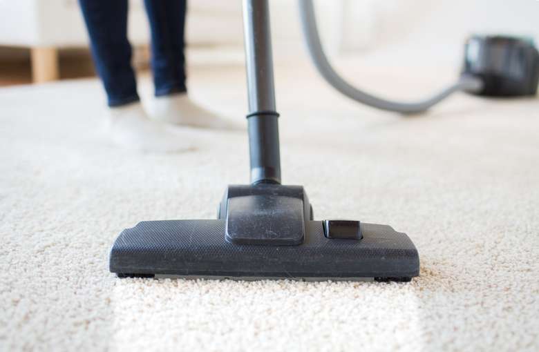 close up of a vacuum on the floor