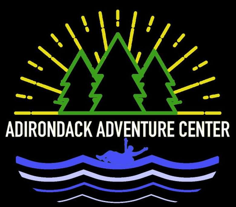 the logo for adirondack adventure center