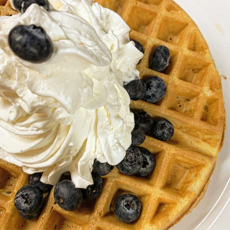 Blueberry waffles