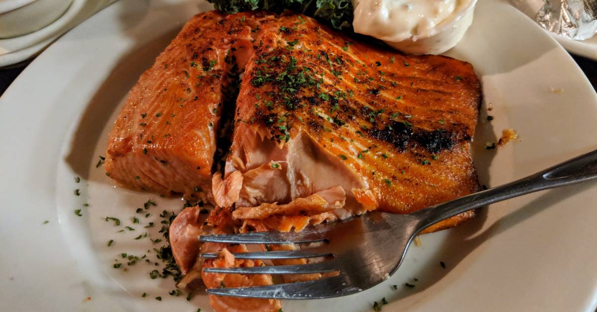 salmon plated