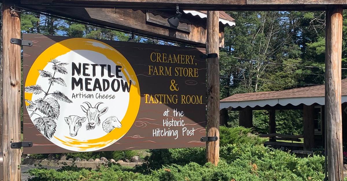 nettle meadow artisan cheese farm store tasting room sign