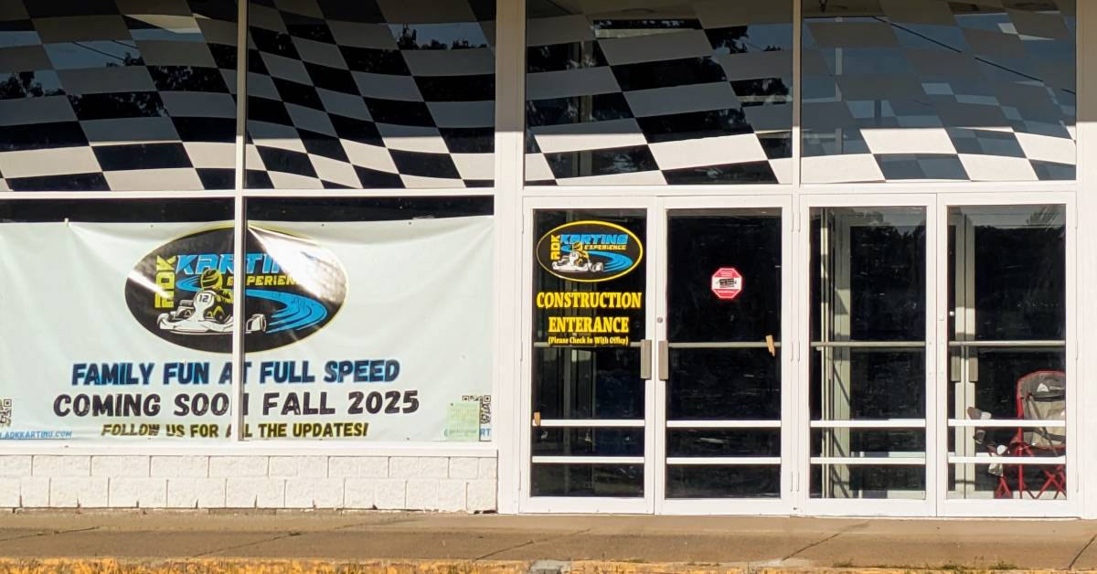 adk karting signs coming soon