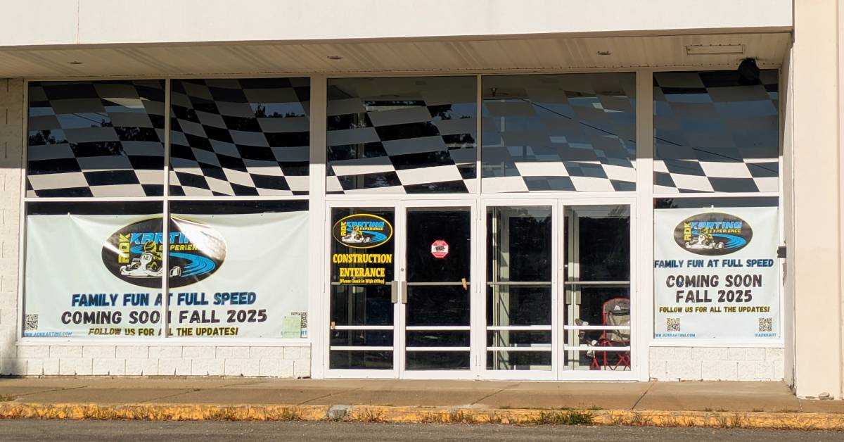 adk karting signage outside mall