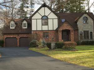 exterior of a large brick house