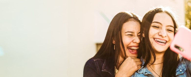 image of two teenage girls