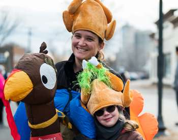 people in turkey outfits