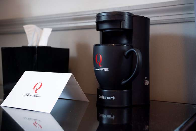 Coffee Mug and Maker in Hotel Guest Room