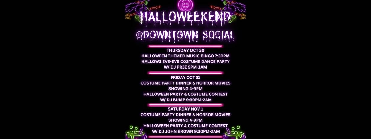 halloween at downtown social