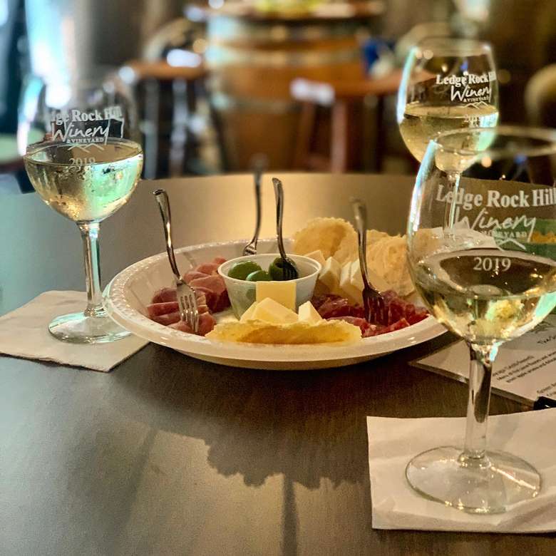 A pairing of Italian meats, cheese, and crackers