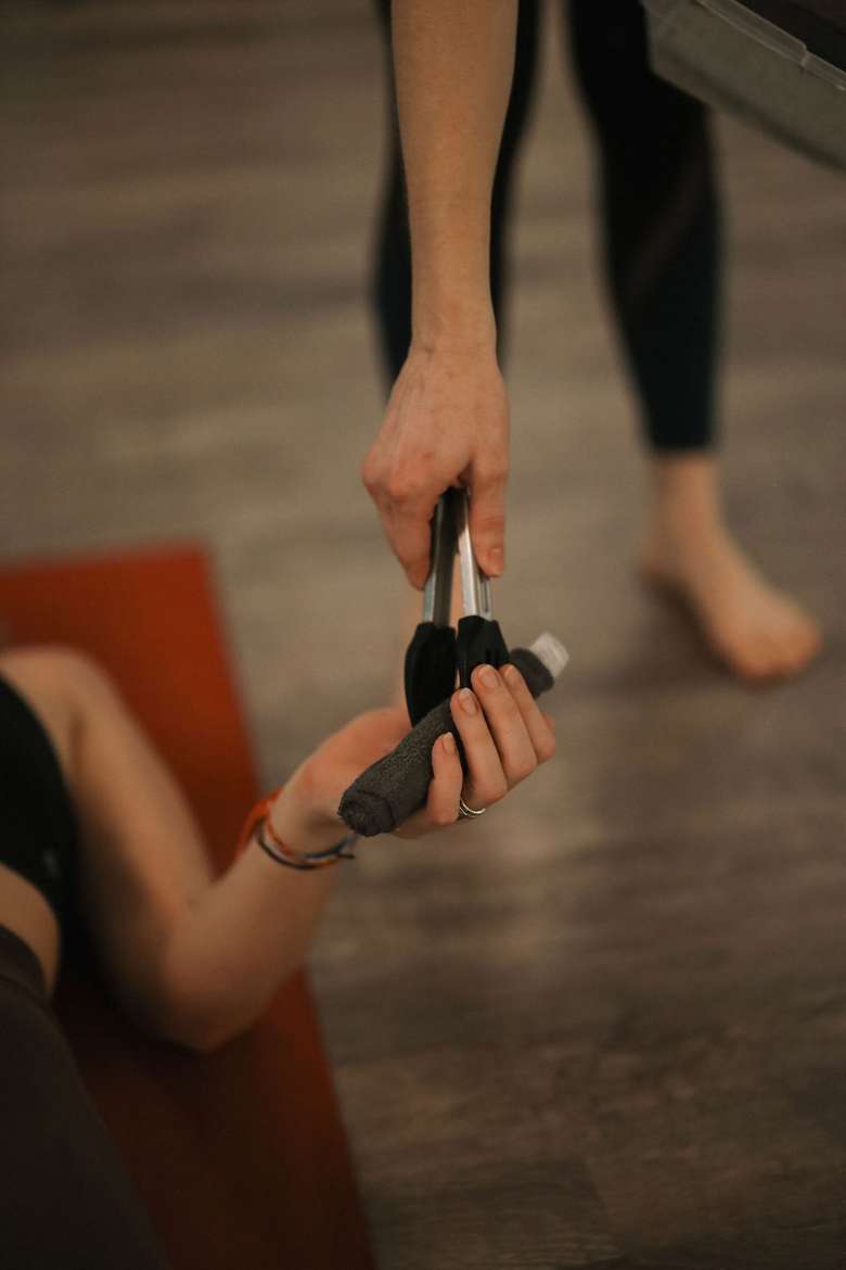 Enjoy a aromatic cool cloth after a hot class.