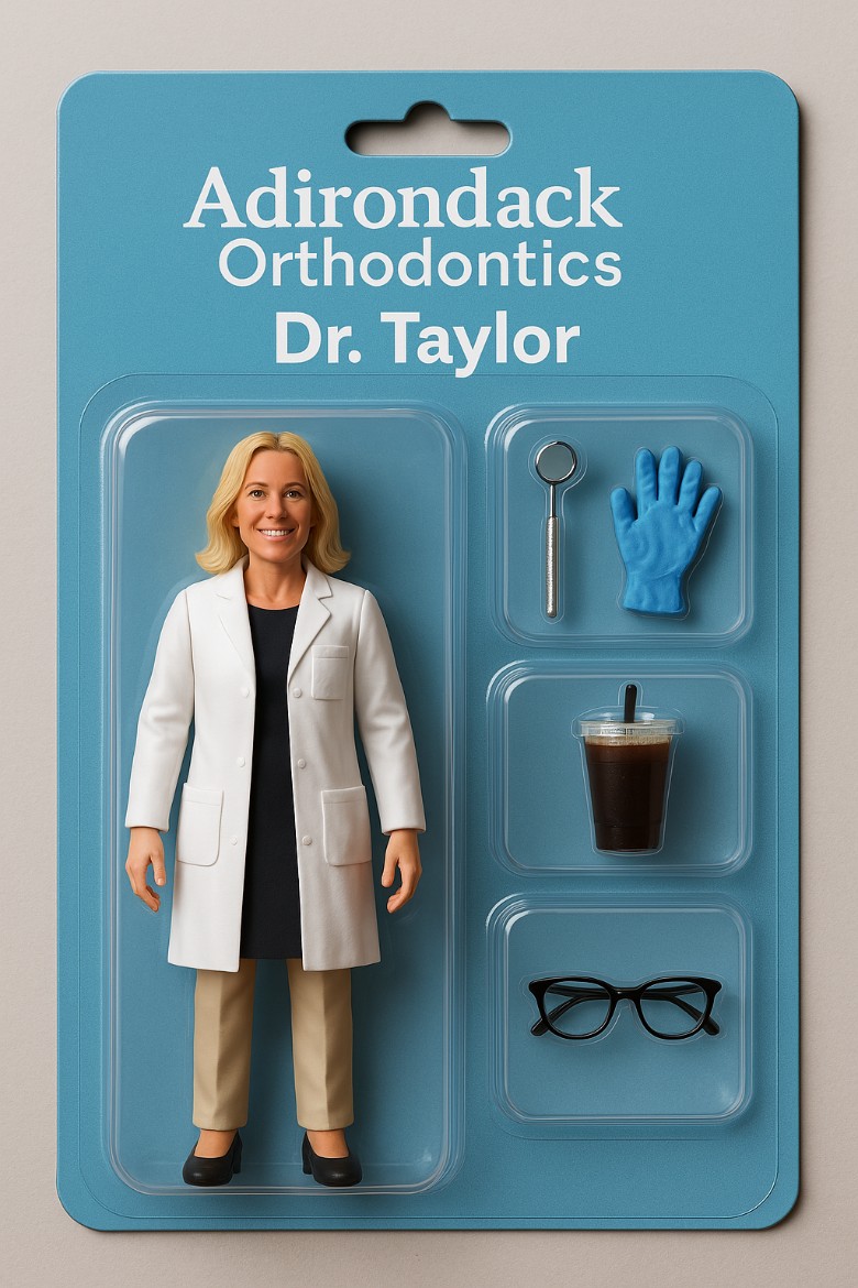 AI generated image of orthodontist as figurine