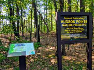 Hudson Pointe Nature Preserve signs