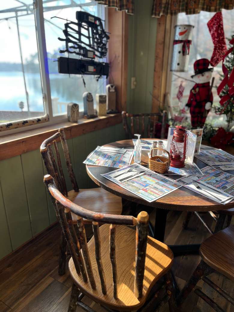 Front Dining room overlooking the lake