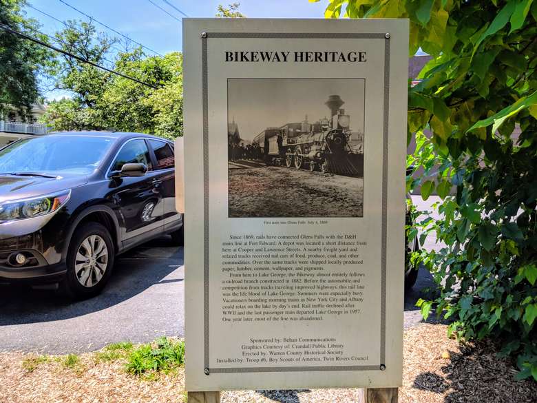 bikeway heritage sign