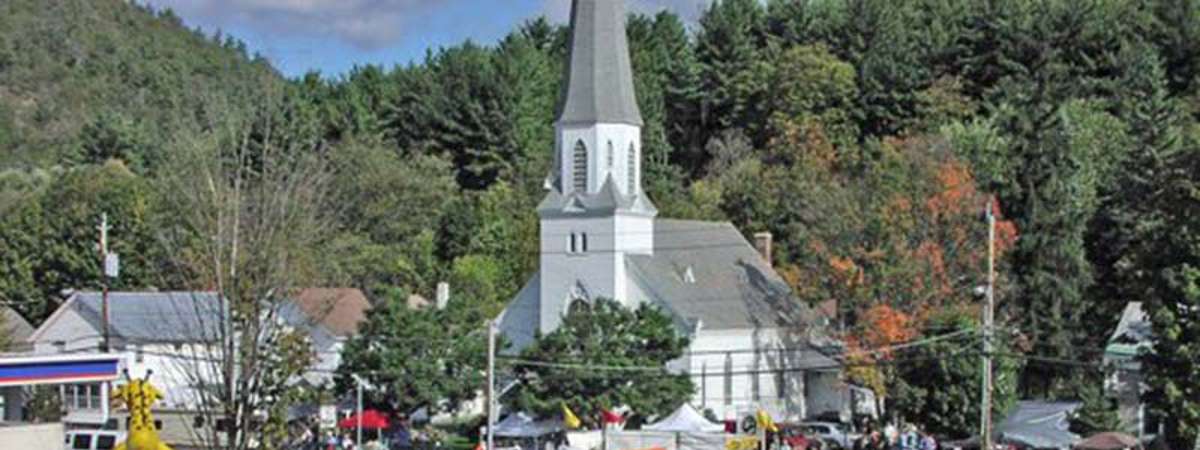 Photo Courtesy of The Post Star Street view from above of the annual Warrensburg Garage Sale