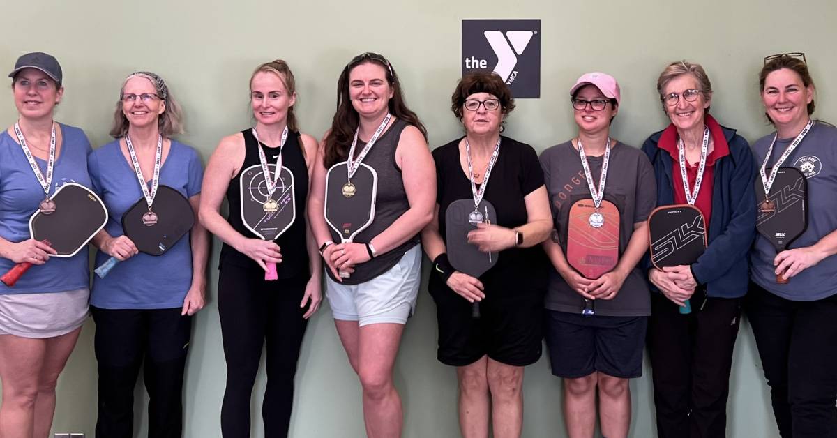 pickleball people pose