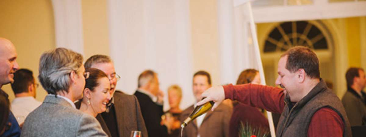 people at a wine tasting