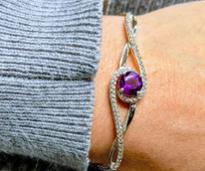 purple bracelet