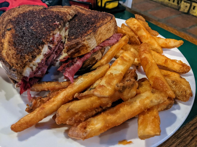 reuben with fries
