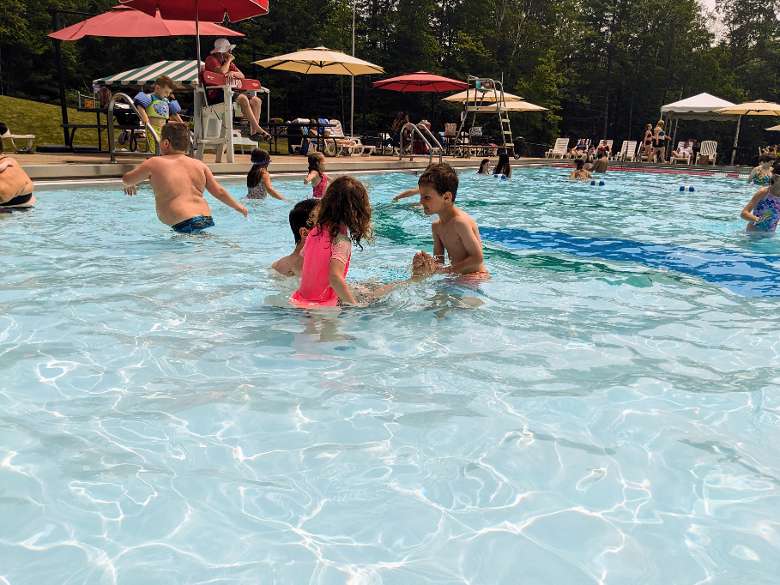kids in pool