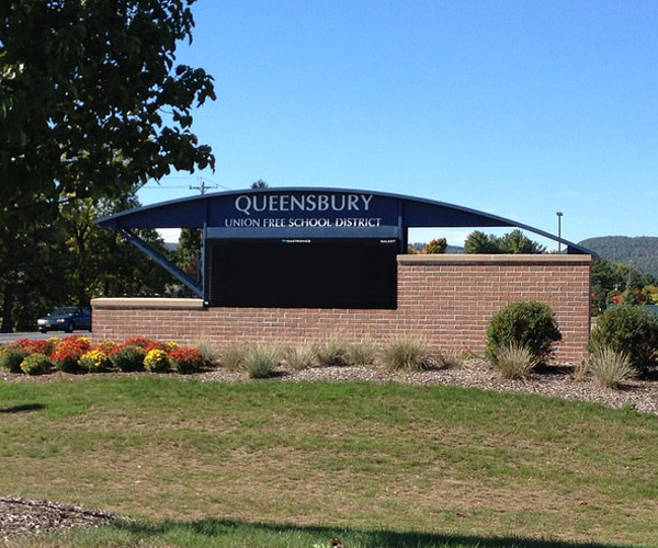queensbury school district sign