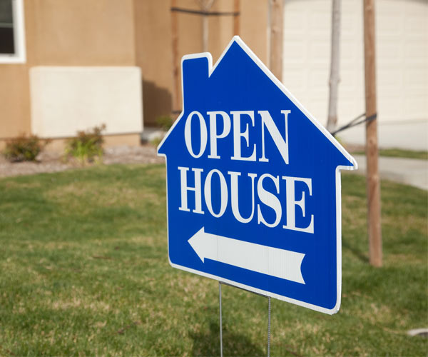 open house sign
