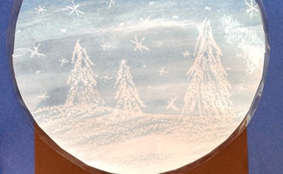 Magic Salt Snowflakes