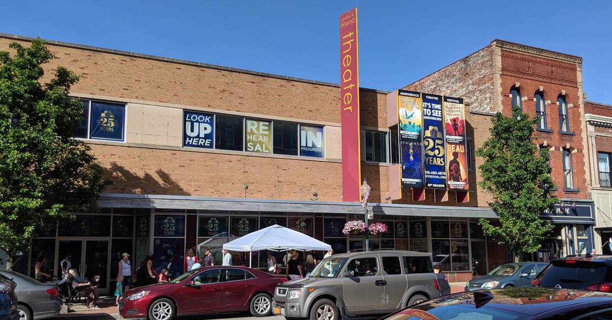 exterior of charles r wood theater