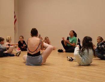 Workshop participants at The Hyde Collection.