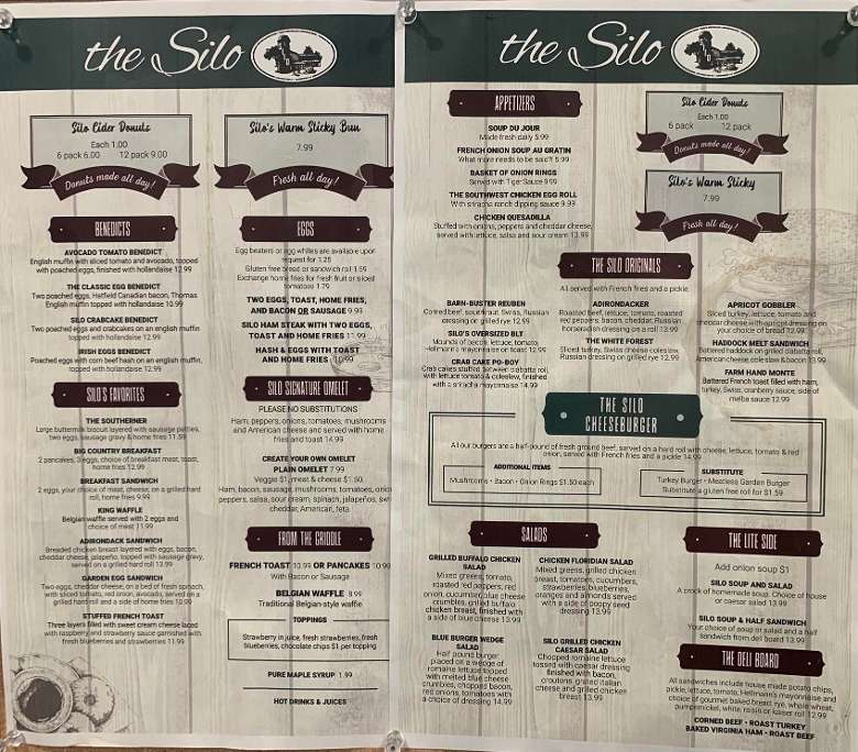 Silo Menu